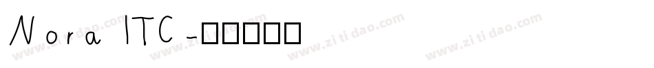 Nora ITC字体转换
